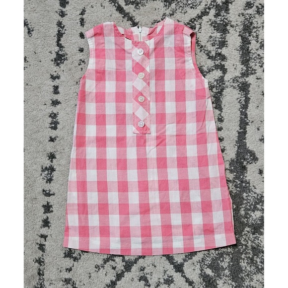 Handmade Other - Vintage 50s Girls Pink White Buffalo Check Dress Handmade